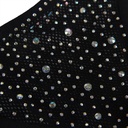 SUBBLIME - 952174 BODYSTOCKING DE REDE COM LUVAS E DIAMANTES PRETO TAMANHO ÃNICO