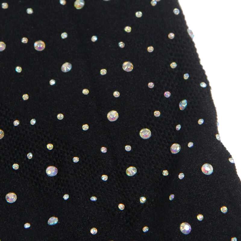SUBBLIME - 952198 VESTIDO DE REDE COM DIAMANTES BRILHANTES PRETO TAMANHO ÃNICO
