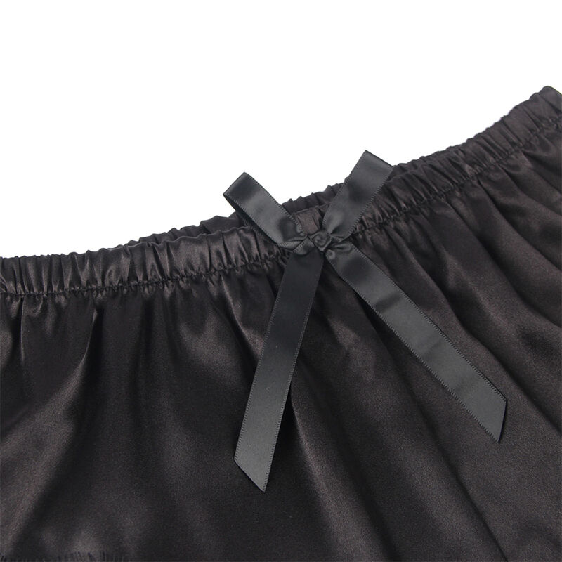 SUBBLIME - 953935 CAMISOLA DE SEDA CASUAL + CALÃA DE RENDA PRETA S/M