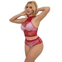 SUBBLIME - 952402 FISHNET SET COM DIAMANTES ROSA TAMANHO ÃNICO