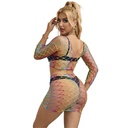 SUBBLIME - 952440 2 PEAS FISHNET CONJUNTO MANGA COMPRIDA ARCO-ÃRIS TAMANHO ÃNICO