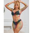 SUBBLIME - 952440 2 PEAS FISHNET CONJUNTO MANGA COMPRIDA ARCO-ÃRIS TAMANHO ÃNICO