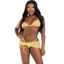 LEG AVENUE - TRÊS PEÇAS DIAMANTES AMARELO M/L