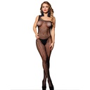 SUBBLIME - 952037 BODYSTOCKING DE ALTA COSTURA COM DIAMANTES PRETO TAMANHO ÃNICO
