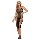 SUBBLIME - 952310 VESTIDO LONGO PRETO EM REDE TAMANHO ÃNICO