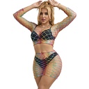 SUBBLIME - 952440 2 PEAS FISHNET CONJUNTO MANGA COMPRIDA ARCO-ÃRIS TAMANHO ÃNICO
