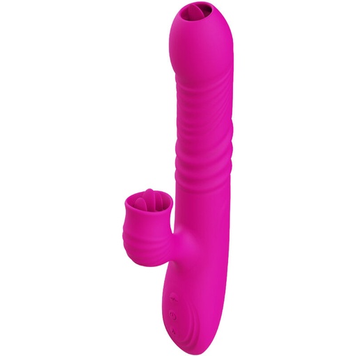 ARMONY - VIBRADOR FANNY MULTIFUNÃÃO LÃNGUA DUPLA EFEITO CALOR ROSA
