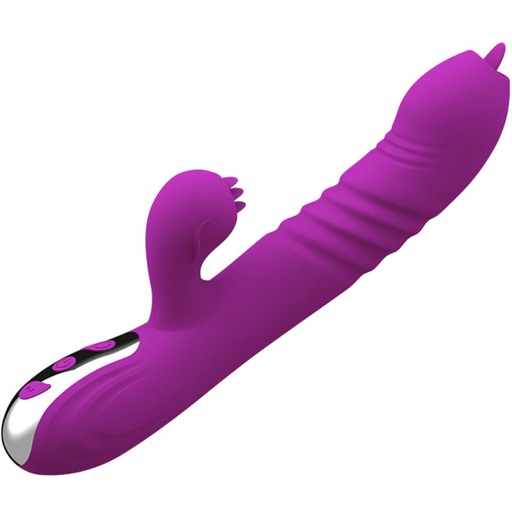 ARMONY - FAIRY MULTIFUNO VIBRADOR DE LÃNGUA DUPLA EFEITO DE CALOR VIOLETA
