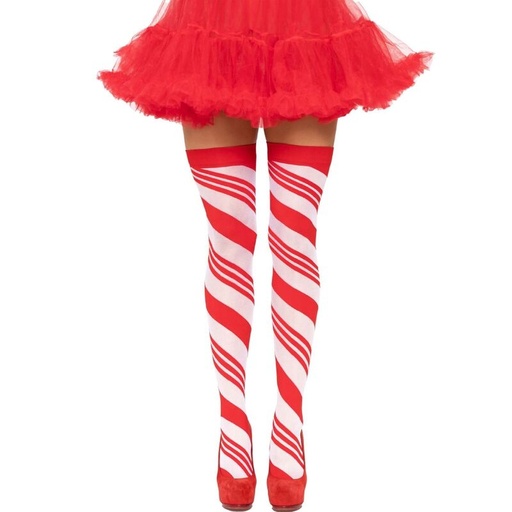LEG AVENUE - CANDY CANE LISTRADAS COXA TAMANHO ÃNICO